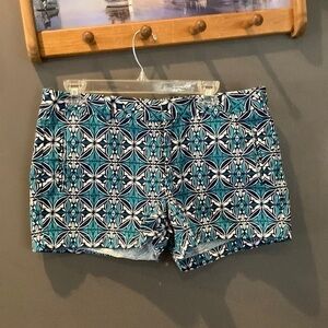 Stylus size 12 patterned blue & teal shorts great condition 💯 cotton